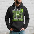 Level 8 Unlocked Awesome Since 2015 8Th Birthday Gaming V3 Hoodie Gifts for Him
