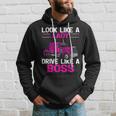 Look Like A Lady Drive Like A Boss Feamel Truck Driver Men Hoodie Graphic Print Hooded Sweatshirt Gifts for Him