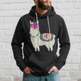 Mardi Gras Llama Funny Carnival Fat-Tuesday Party Hoodie Gifts for Him