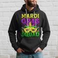 Mardi Gras Squad Carnival Party Funny Mask Beads Women Men Hoodie Gifts for Him
