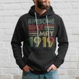 May 1919Shirt 100 Years Old 100Th Birthday Decorations Hoodie Gifts for Him