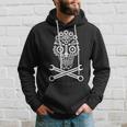 Mechanical Engineer Skull Mechanic Lazy Costume Gift Hoodie Gifts for Him