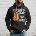 Men Funny 4Th Of July Hot-Dog Wiener Comes Out Adult Humor Hoodie Gifts for Him