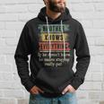 Mens Brother Knows Everything Grandpa Fathers Day Gift Hoodie Gifts for Him
