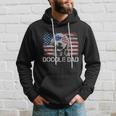 Mens Doodle Dad Goldendoodle Dog American Flag 4Th Of July Hoodie Gifts for Him