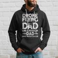 Mens Drone Flying Dad - Drone Pilot Vintage Drone Hoodie Gifts for Him