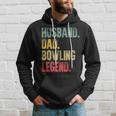 Mens Funny Vintage Bowling Men Husband Dad Legend Retro Hoodie Gifts for Him