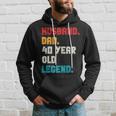 Mens Husband Dad 40-Year-Old Legend 40Th Birthday For Him Hoodie Gifts for Him