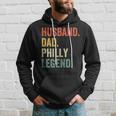Mens Husband Dad Philly Legend Funny Philadelphia Father Vintage Hoodie Gifts for Him