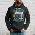 Mens Im On A Drinking League Bocce Ball Player Bocce Team Hoodie Gifts for Him
