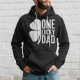 Mens One Lucky Dad Vintage St Patrick Day Hoodie Gifts for Him