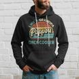Mens Pappou Like A Grandpa Only Cooler Vintage Dad Fathers Day Hoodie Gifts for Him