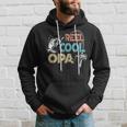 Mens Reel Cool Opa Fisherman Daddy Fathers Day Hoodie Gifts for Him