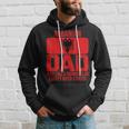 Mens Vintage Albanian Dad Albania Flag Design Fathers Day Hoodie Gifts for Him