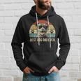 Mens Vintage Best Pitbull Dog Dad Ever Fathers Day Hoodie Gifts for Him