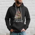 Merry Catmas Funny Cat Mom Cat Dad Christmas Cat V2 Men Hoodie Graphic Print Hooded Sweatshirt Gifts for Him