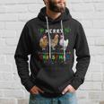 Merry Christmas Three Chickens Lights Funny Hoodie Gifts for Him