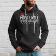Most Likely To Offer Santa A Beer Funny Drinking Christmas V4 Men Hoodie Graphic Print Hooded Sweatshirt Gifts for Him