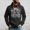 Most Likely To Pet All The Dogs Funny Christmas Dog Lovers Men Hoodie Graphic Print Hooded Sweatshirt Gifts for Him