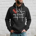 My Heart Belong To Him Couple Awesome Funny Valentine Hoodie Gifts for Him