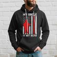 My Uncle Is My Hero Firefighter Thin Red Line Flag Hoodie Gifts for Him