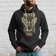 Never Underestimate The Power Of Friend Personalized Last Name Hoodie Gifts for Him