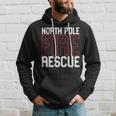 North Pole Fire Rescue Firefighter Department Hoodie Gifts for Him