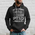 Not All Wounds Are Visible Ptsd Awareness Us Veteran Soldier Hoodie Gifts for Him