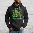 Not Lucky Simply Blessed Leopard Cross Shamrock St Patrick Hoodie Gifts for Him