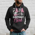 Papa Of The Birthday Girl Farm Cow 1St Birthday Girl Hoodie Gifts for Him