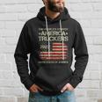 Peoples Convoy 2022 I Support Truckers American Flag Hoodie Gifts for Him