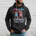 Pink Or Blue Cousin Loves You Black Baby Gender Reveal Party Hoodie Gifts for Him