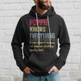 Poppie Know Everything Grandpa Gifts Hoodie Gifts for Him
