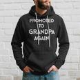 Promoted To Grandpa Again Pregnancy Announcement Hoodie Gifts for Him