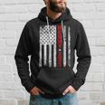 Promoted To Mommy Est 2023 Mothers Day New Mama Us Flag Hoodie Gifts for Him