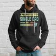 Promoted To Single Dad Est 2020 Vintage Christmas Gift Hoodie Gifts for Him