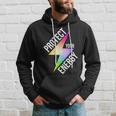 Protect Your Energy Colorful Lightning Bolt Men Hoodie Gifts for Him