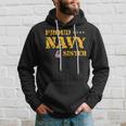 Proud Us Navy Sister American Military Family Sis Gift Hoodie Gifts for Him