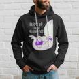 Purple Up For The Military Kids Month Funny Elephant Ribbon Hoodie Gifts for Him