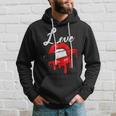 Red Lipstick Lips Love Valentines Day Make Up Valentines Hoodie Gifts for Him