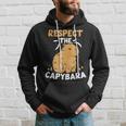Respect The Capybara Lover Capybaras Animal Rodent Hoodie Gifts for Him