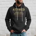 Retired Under New Management Funny Retirement V2 Men Hoodie Graphic Print Hooded Sweatshirt Gifts for Him