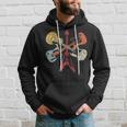 Retro Distressed Guitar Collection Rock Music Fan Guitarist Hoodie Gifts for Him