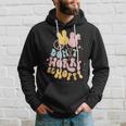 Retro Groovy Easter Bunny Happy Easter Dont Worry Be Hoppy Hoodie Gifts for Him