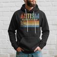 Retro In April We Wear Blue Puzzle Autism Awareness Month Hoodie Gifts for Him