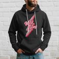 Retro Valentine Day Pink Leopard Lightning Bolt Boho Men Hoodie Graphic Print Hooded Sweatshirt Gifts for Him