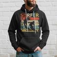 Retro Vintage Daddy Surfer Funny Surfing Dad Gift Hoodie Gifts for Him
