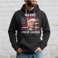 Santa Joe Biden Confused Happy Easter Christmas America Flag V11 Men Hoodie Graphic Print Hooded Sweatshirt Gifts for Him