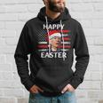 Santa Joe Biden Confused Happy Easter Christmas America Flag V4 Men Hoodie Graphic Print Hooded Sweatshirt Gifts for Him