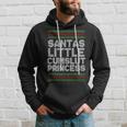 Santas Little Cumslut Princess Xmas Ugly Sweater Hoodie Gifts for Him